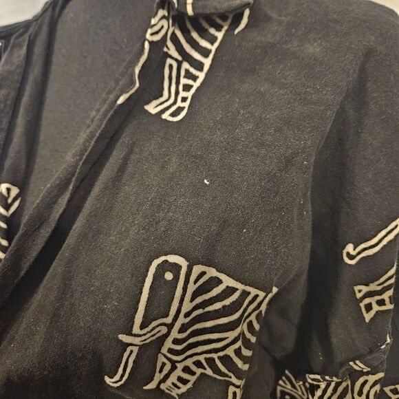 Vintage Ann maurice top OS elephant print - Picture 3 of 7